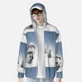 thumbnail image 4 of Balery Snowman And Christmas Tree Men's Women's UPF 50+ Sun Protection Lightweight Hoodie Performance Long Sleeve Shirt for Fishing Running-XX-Large, 4 of 9