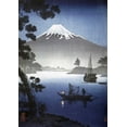 thumbnail image 2 of Unknown 18x24 Black Ornate Wood Framed with Double Matting Museum Art Print Titled - Japanese Print - Mount Fuji from Tagonoura By Shinsei, 2 of 4
