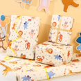 thumbnail image 3 of Animal Parade Kids Wrapping Paper Roll -Mini Roll- 17In x 32.8Ft Cute Animal Parade Premium Gift Packing Wrap Craft Paper for Birthday Baby Shower Party Supplies, 3 of 4