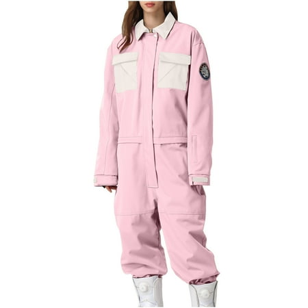 Haivin Women s One-Piece Ski Suit Windproof and Waterproof Thermal Insulated for Snowboarding and Skiing Fashionable Outdoor Winter Sports
