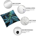 thumbnail image 6 of PIKWEEK  Octopus Throw Pillow Covers  Set of 2, 3D Octopus Pillow Covers, Ocean Animal Decorative Pillow Covers for Home Bed Sofa Couch, Sealife Ocean Life Cushion Cases, Black Green White, 6 of 7