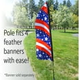thumbnail image 2 of In the Breeze 4549 — 6-foot, 4-Section Freestanding Banner Pole with Ground Stake — Flagpole for Banners — 0.5" Diameter Banner Pole for Business and Events, 2 of 3