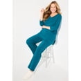 thumbnail image 2 of Catherines Women's Plus Size Cloud Knit Ribbed Straight Leg Pant, 2 of 4