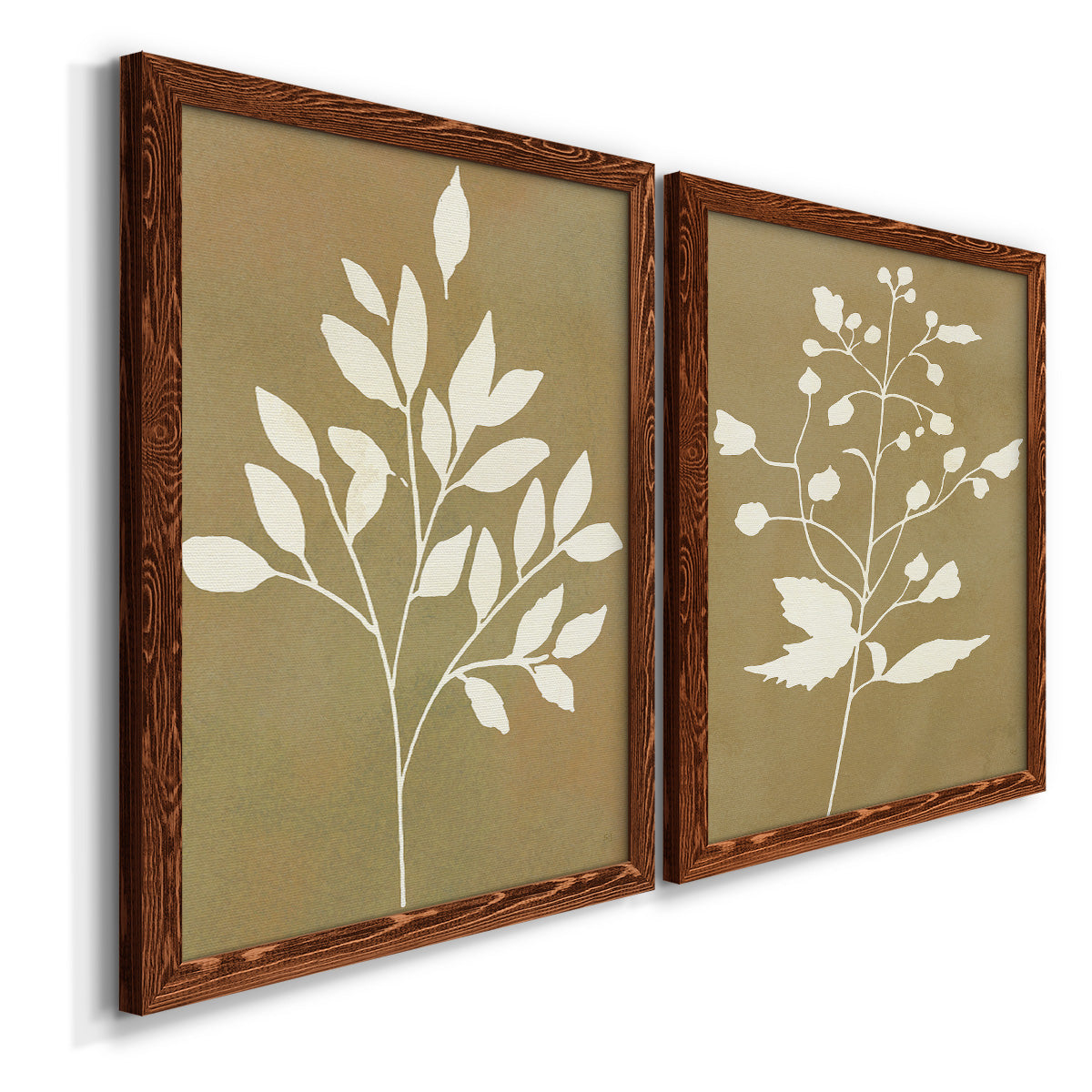 Honey Botanical I - Premium Framed Canvas 2 Piece Set - Ready to Hang