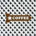 thumbnail image 4 of Arrow Shape Coffee Left 12x4" Wall or Door Sign | Funny Home Decor | Shop Décor, 4 of 7
