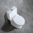 thumbnail image 4 of Woodbridge T-0031 Short Compact Tiny One Piece Toilet with Soft Closing Seat, Small Toilet, 4 of 9