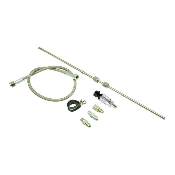 AEM Electronics Exhaust Back Pressure Sensor 30-2064 For Use With AEM 4-Channel Wideband UEGO Controller; With 100 PSIg Pressure Sensor/Braided Hose/Fittings/Stainless Steel Standoff Tube