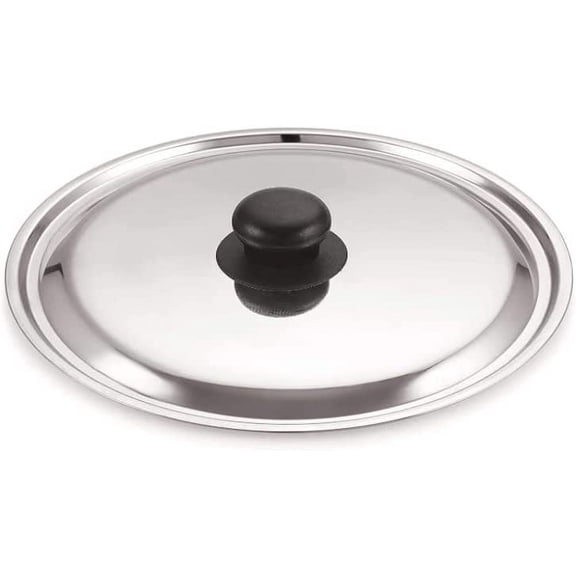 Stainless Steel Dome Lid/Cover With Knob, (Approx. 24 cm), Pack of 1
