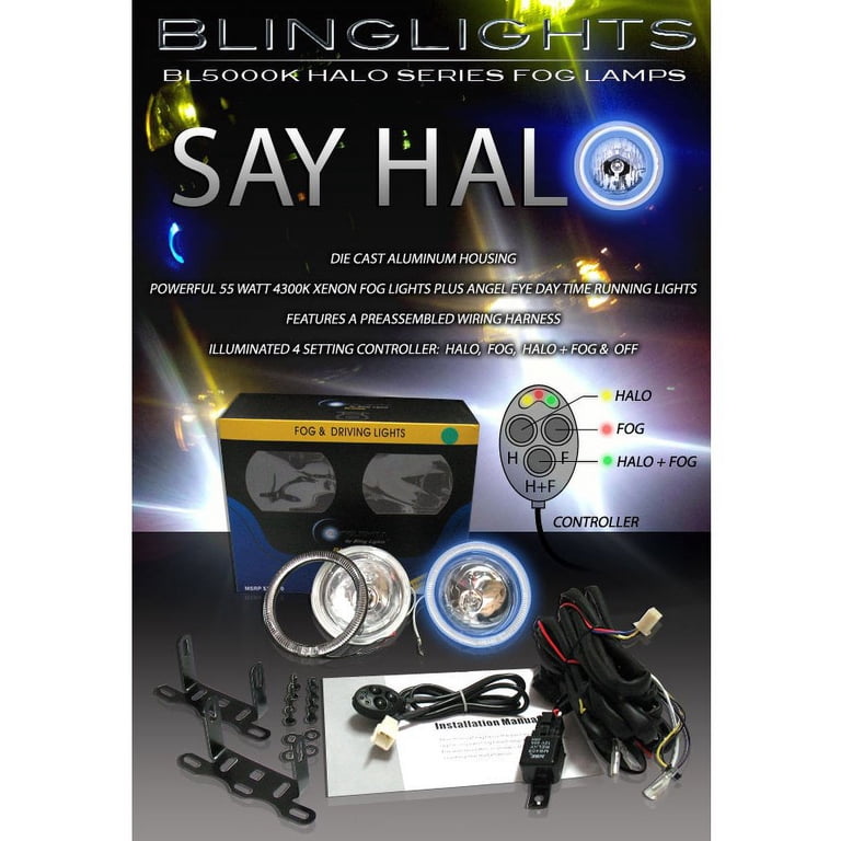 Halo Fog Lamps Angel Eye Driving Lights Compatible with Freightliner