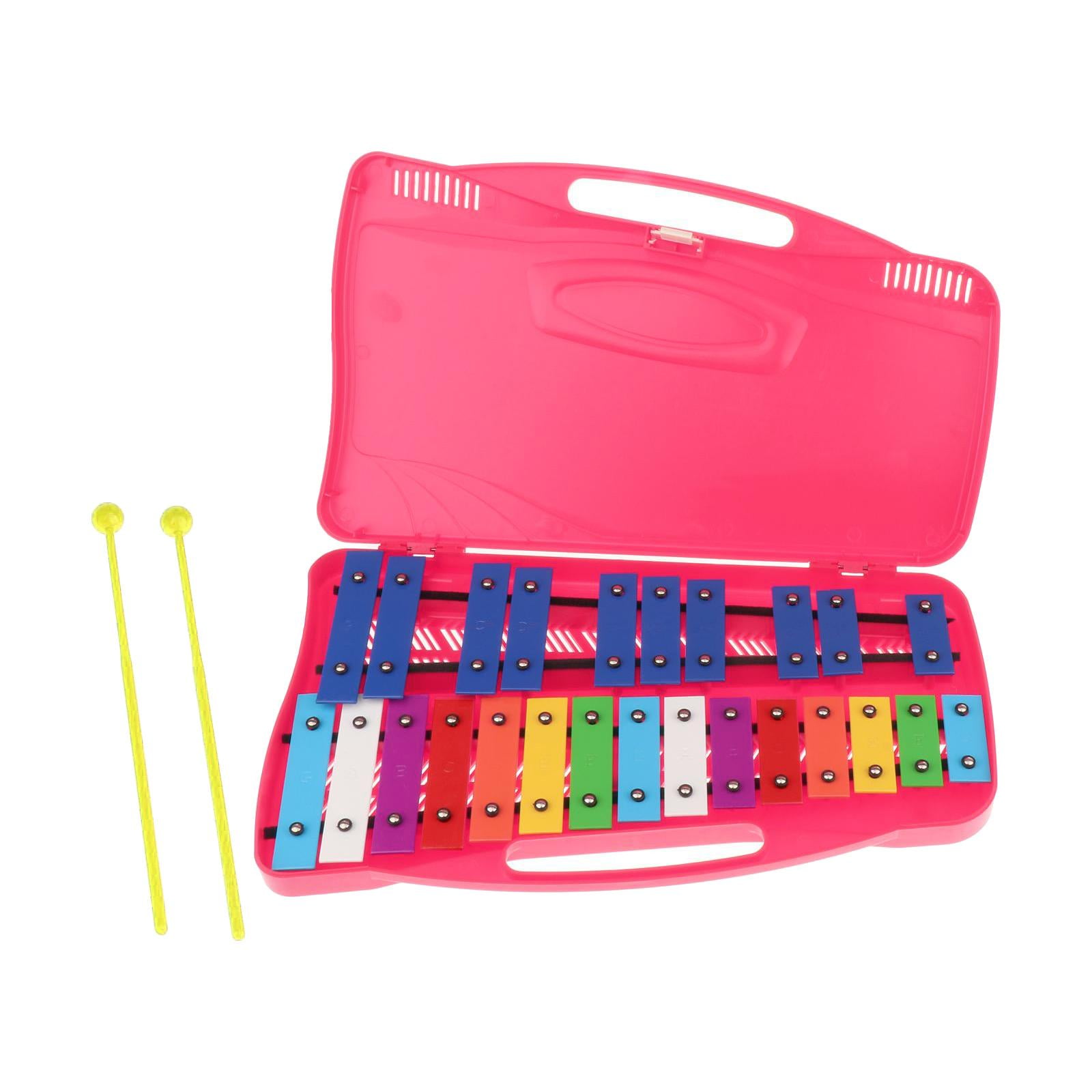 LeeQinersw Professional 25 Note Xylophone for Preschool Children Percussion Pink
