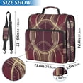 thumbnail image 2 of FORMRS Zipper Binder with Shoulder Strap 2-inch Ring 500 Sheet Capacity File Bag, Gold Abstract Pattern, 2 of 5