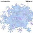 thumbnail image 1 of 300PCS Christmas Snowflake Confetti Decorative Glitter Confetti Table Confetti, 1 of 9