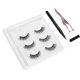 thumbnail image 3 of Delineador de ojos autoadhesivo Delineador de ojos líquido con agua Pestañas postizas Pinzas Juego de herramientas de maquillaje (Caja verde E25), 3 of 5