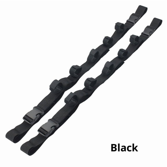 VRC Vehicle Rod Carrier, Car Fishing Rod Holder, 2 Nylon Straps 14.9 "*104.33", Fishing Pole Roof Rack Store 5 Poles Max, For vehicles with 4 Roof Grab Handles Only