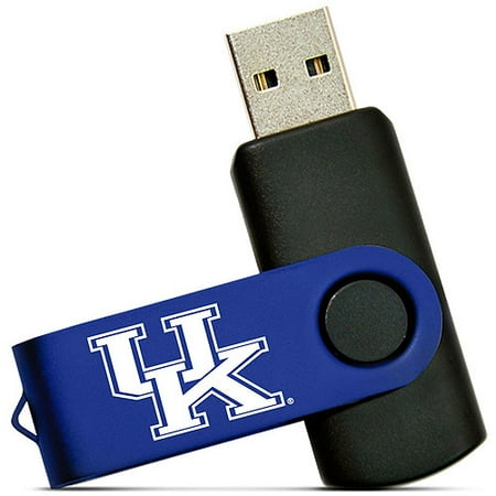 Tribeca Spirit Swivel 4GB USB Flash Drive, University of Kentucky, Medium Blue