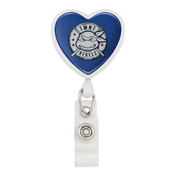 TMNT Rebels Badge Heart Lanyard Retractable Reel Badge ID Card Holder