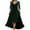 Green, variant on Meichang Womens Plus Size Velvet Dresses Tunic Comfy Lace 3/4 Length Sleeves Sundress Elegant Flared Swing Square Neck Dresses High Low Hem Wedding Guest Evening Dress, L-5XL