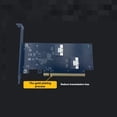thumbnail image 3 of Tarjeta Adaptadora PCIE 4.0 16 X de 2 Puertos A SlimSAS SFF-8654, Tarjeta Gráfica de Expansión Externa, Tarjeta Vertical SFF-8654-8i SFF8654, 3 of 5