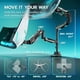 thumbnail image 5 of Soporte para doble monitor ARES WING Vertical 24-57 de aluminio negro, 5 of 9
