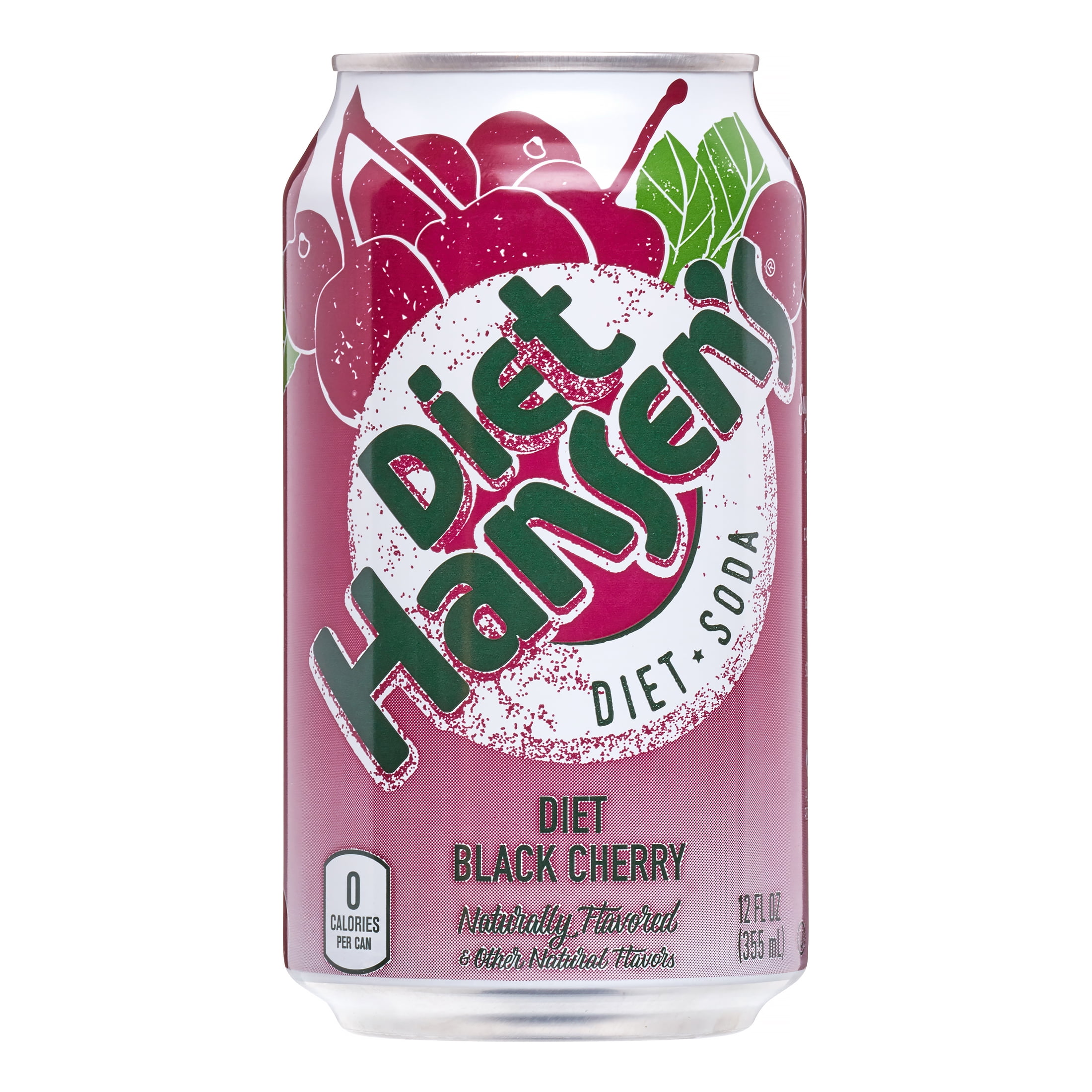Hansen's Diet Black Cherry Soda, 12 Fl Oz