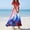 Blue, variant on Women's Summer Flowy Maxi Dress American Flag Print 4Th of July Dress,Elegant Short Sleeve Flowy Beach Boho Dress