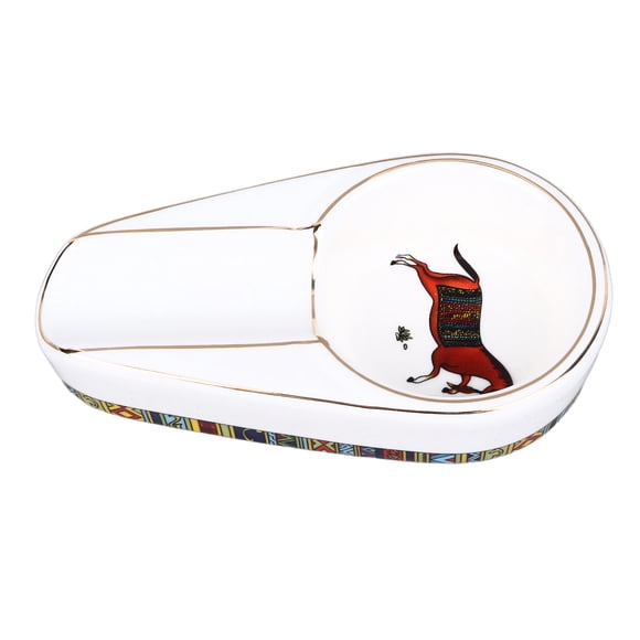 Cenicero Para Cigarros, Cenicero Para Puros Decorativo De Cerámica De Fácil Limpieza Con Forma única, Evita Resbalones Para Sala De Estar