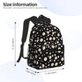 thumbnail image 4 of Vsdgher Daisy Print Unisex Large Capacity Bookbag Schoolbag Casual Daypack for High School/College/Teens/Travel/Work, 4 of 8