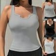 thumbnail image 2 of Fengactive Ribbed Thermal Tank Tops for Women Seamless Soft Sleeveless U Neck Camisole Stretch Undershirts, 2 of 6