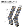 thumbnail image 2 of Picia Llama and Cactus Printed Sports Compression Socks - 15-20mmHg Graduated Compression, High-Performance Soft and Breathable Socks for Men and Women, 2 of 5