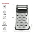 Kitchenaid Stainless Steel Box Grater in Black Handle, Dishwasher Safe