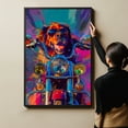 thumbnail image 6 of Tibetan Mastiff Dog Poster Riding A Motorcycle - Tibetan Mastiff Dog Canvas Wall Art For Bedroom Decor - Wall Decor Aesthetic - House Essentials For New Home, 6 of 6