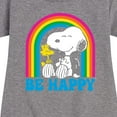 thumbnail image 3 of Peanuts - Be Happy Rainbow - Toddler & Youth Girls Fleece Dress, 3 of 6
