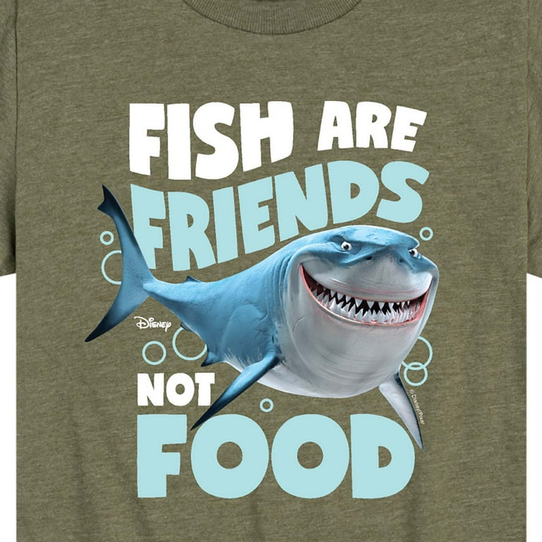 fish are friends not food t shirt