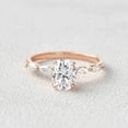 thumbnail image 2 of Cora Jewellery 1.5CT Oval Lab Grown Diamond Engagement Ring For Women, 18K Rose Gold, 2 of 5