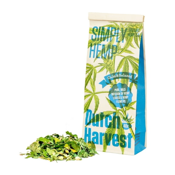 Dutch Harvest Simply Hemp Organic Loose-Leaf Tea, Caffeine Free, 40g