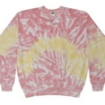 thumbnail image 2 of Tie-Dye Crew Neck Sweatshirt Adult Colortone Men Sizes S to 3XL Unisex Fleece, 2 of 3