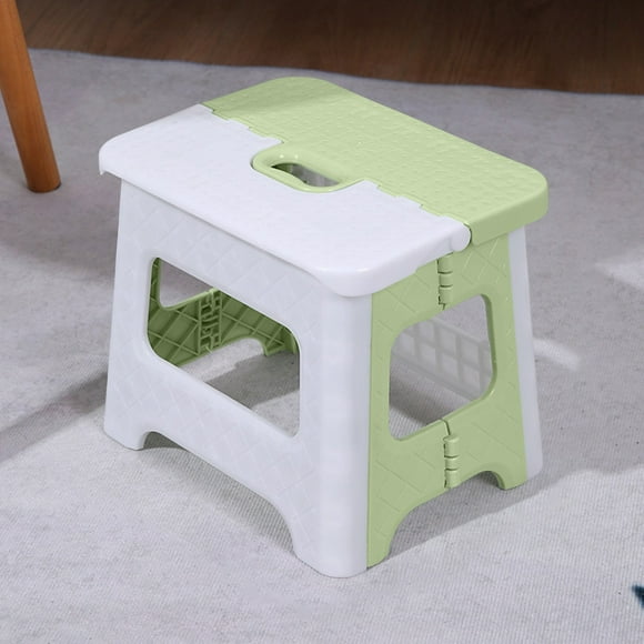 Space Saving Small Stool Folding Seat For Home Office Outdoor Lightweight Portable Dark Green Multicolor D Plastic Construction Multicolor