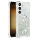 thumbnail image 2 of Funda para Samsung Galaxy S24 Plus 5G con Brillo Líquido Flotante, Purpurina, Parachoques y Anillo Giratorio Soporte, 2 of 5