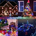 thumbnail image 4 of Extendable 33FT 100 LED String Lights Outdoor Indoor, Super Bright Christmas Lights, Waterproof 8 Modes Plug in Fairy Lights for Xmas Tree Bedroom Party Wedding Garden, Multicolor, 4 of 7