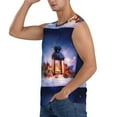 thumbnail image 3 of Bingfone Lantern On Snow With Christmas Pattern Men's Tank Tops Workout Sleeveless Tee Shirts Running Beach Tanks for Men-XX-Large, 3 of 8