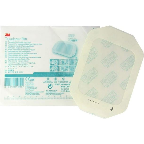Rescue Essentials 3M Tegaderm Transparent Film Dressing 4x4 3/4" 10 Pk