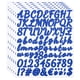 thumbnail image 1 of Uxcell Letras y Números Adhesivos, Cursiva Autoadhesiva, Azul Oscuro 6 Hojas, 1 of 6