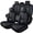black and blue edge, variant on For Subaru Impreza TS 2002 Car Seat Covers, Black and Blue Edges Car Seat Covers, Leather, Front two seats, With a Headrest and Lumbar Support, Waterproof, Beautify the Interior of Old Cars