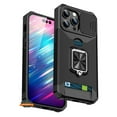 thumbnail image 2 of For Apple iPhone 15 Plus (6.7") Wallet Designed with Camera Protection, Card Slot & Ring Kickstand Magnetic Car Mount Phone Case Cover by Xpression - Black, 2 of 10