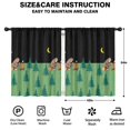 thumbnail image 2 of Blackout Kids Curtains,Green Bigfoot and Campfire Pattern Childrens Insulated Curtains Set Of 2,Bedroom Essentials,Toddler Room Decor 42x54in(106x137cm), 2 of 5
