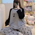 thumbnail image 3 of Sanrio-Pijama de Hello Kitty para mujer, traje de manga larga para primavera y otoño, estilo Ins, ocio, se puede usar fuera del hogar, 3 of 4