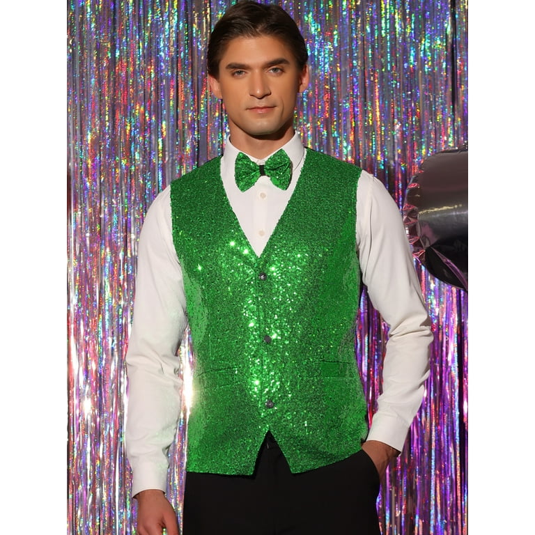 Green Sequin Waistcoat Green Sequin Waistcoat
