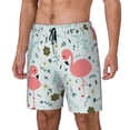 thumbnail image 2 of Daiia Cute Flamingo Mens Swim Trunks Swim Shorts Quick Dry Swim Shorts with Mesh Lining Pockets-XX-Large, 2 of 9