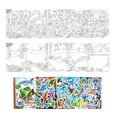 thumbnail image 3 of eeBoo: Fold Out Coloring Book - Dinosaurs Abound - w/ 50 Shiny Stickers, Folds-Out For 39" of Coloring, Landscape & Dinos, Art Activity, Kids Ages 3+, 3 of 8