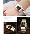 thumbnail image 5 of Square Watch for Men and Women - Stainless Steel With Date - Casual Men's Watches, 5 of 9